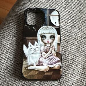 Castify custom Frankenweenie Gothic Art iPhone Case with Girl and Cat